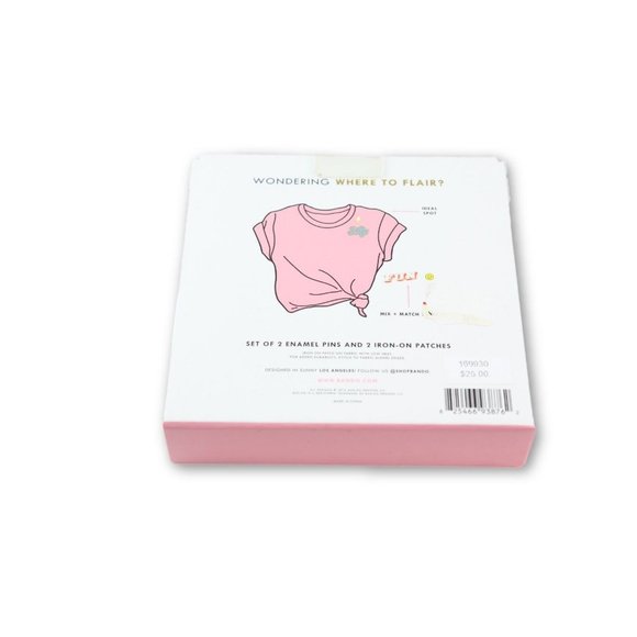 Ban.do Enamel Pin and Patch Flare 3 Piece Pack - NEW - Picture 2 of 2